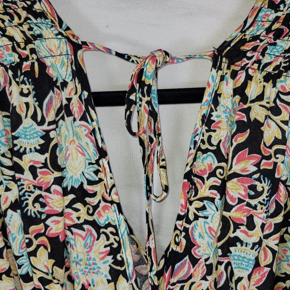 Rachel Zoe Smocked Floral Crop Top - Picture 5 of 5